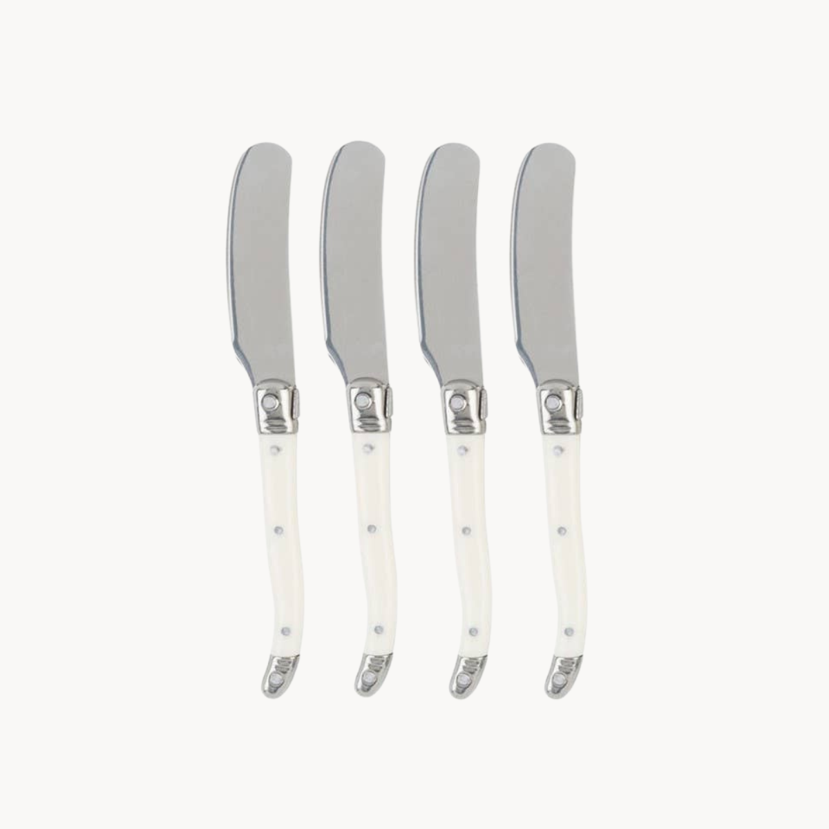 Laguiole 4-Piece Spreader Set with Faux Ivory Handles
