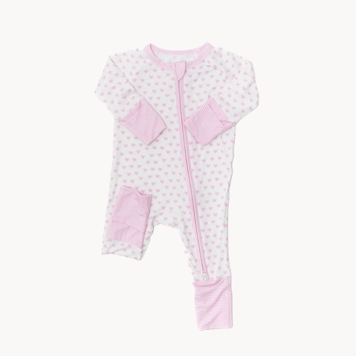 Hearts & Stripes Sleep Romper