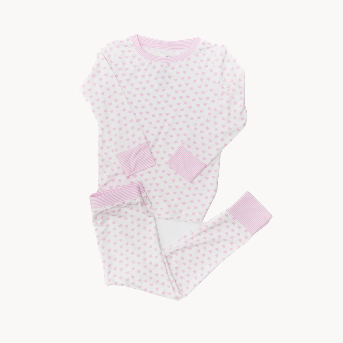 Hearts & Stripes - 2 Piece Pajama Set