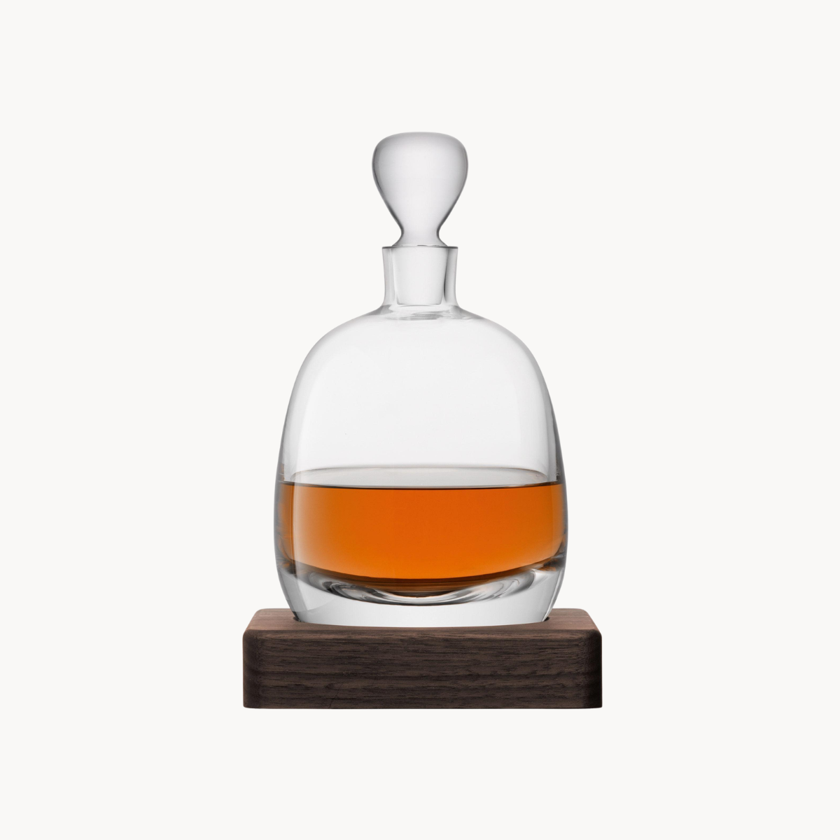 Whiskey Islay Decanter & Walnut Base