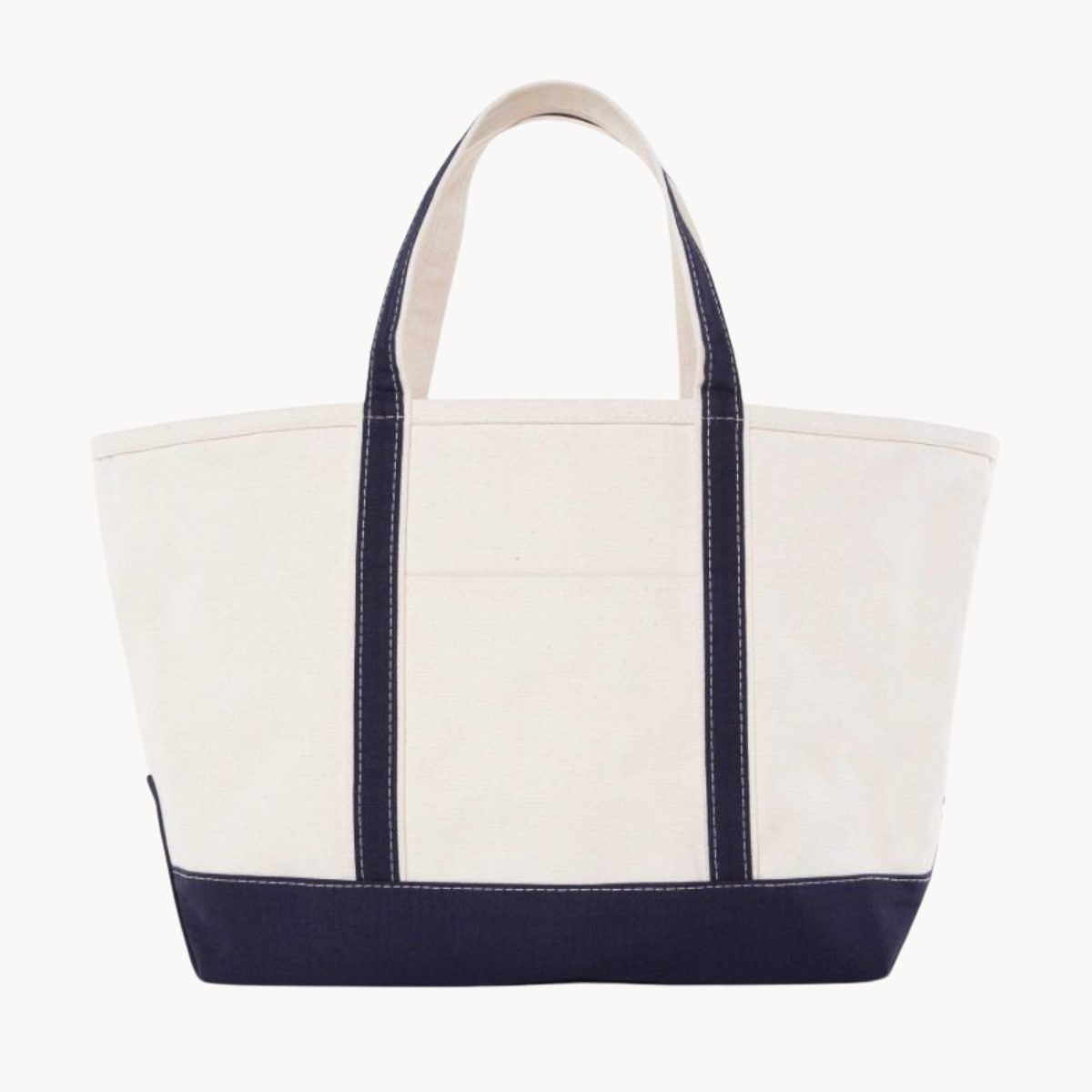 Navy Large Custom Canvas Tote