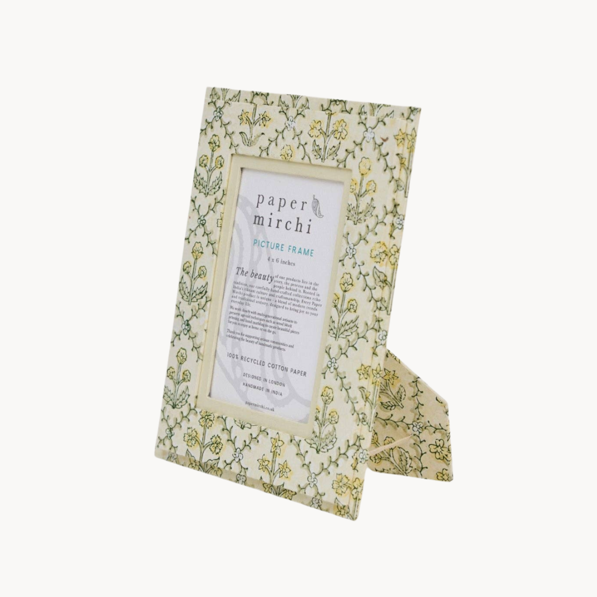 4x6 Block Printed Picture Frame