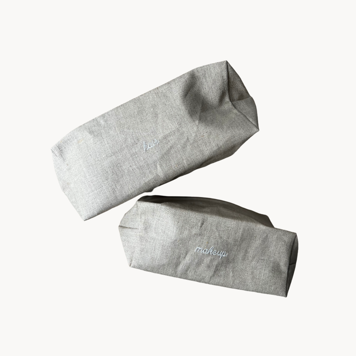Linen Beauty Bags