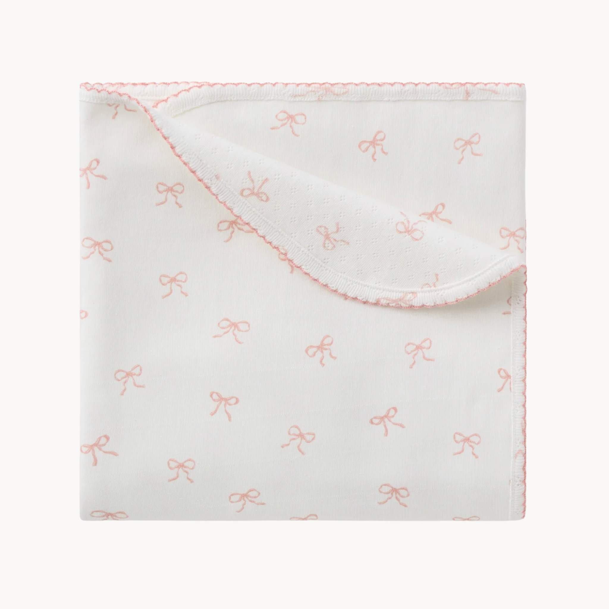 Pink Bow Reversible Blanket
