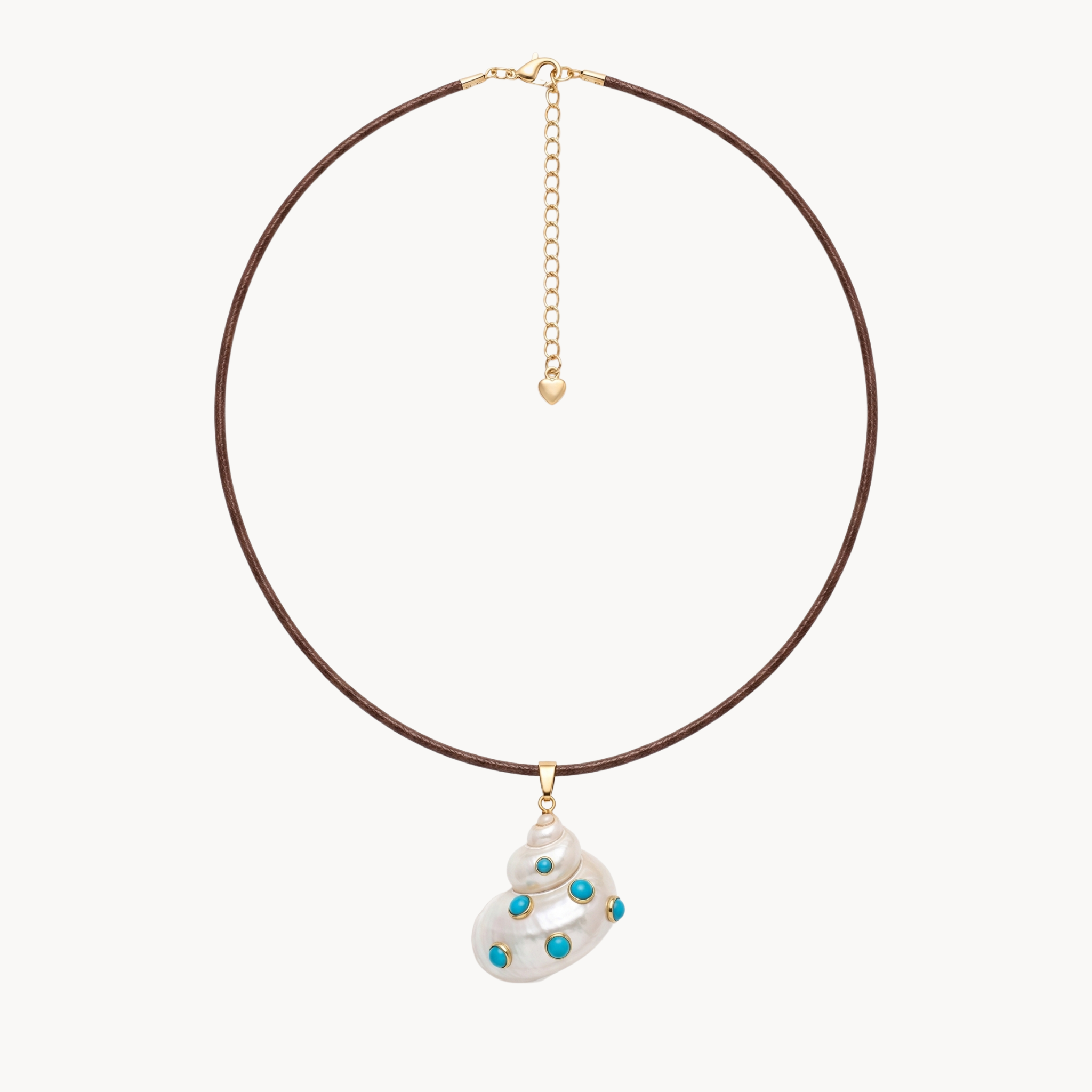 Mother of Pearl Turbo Shell Necklace