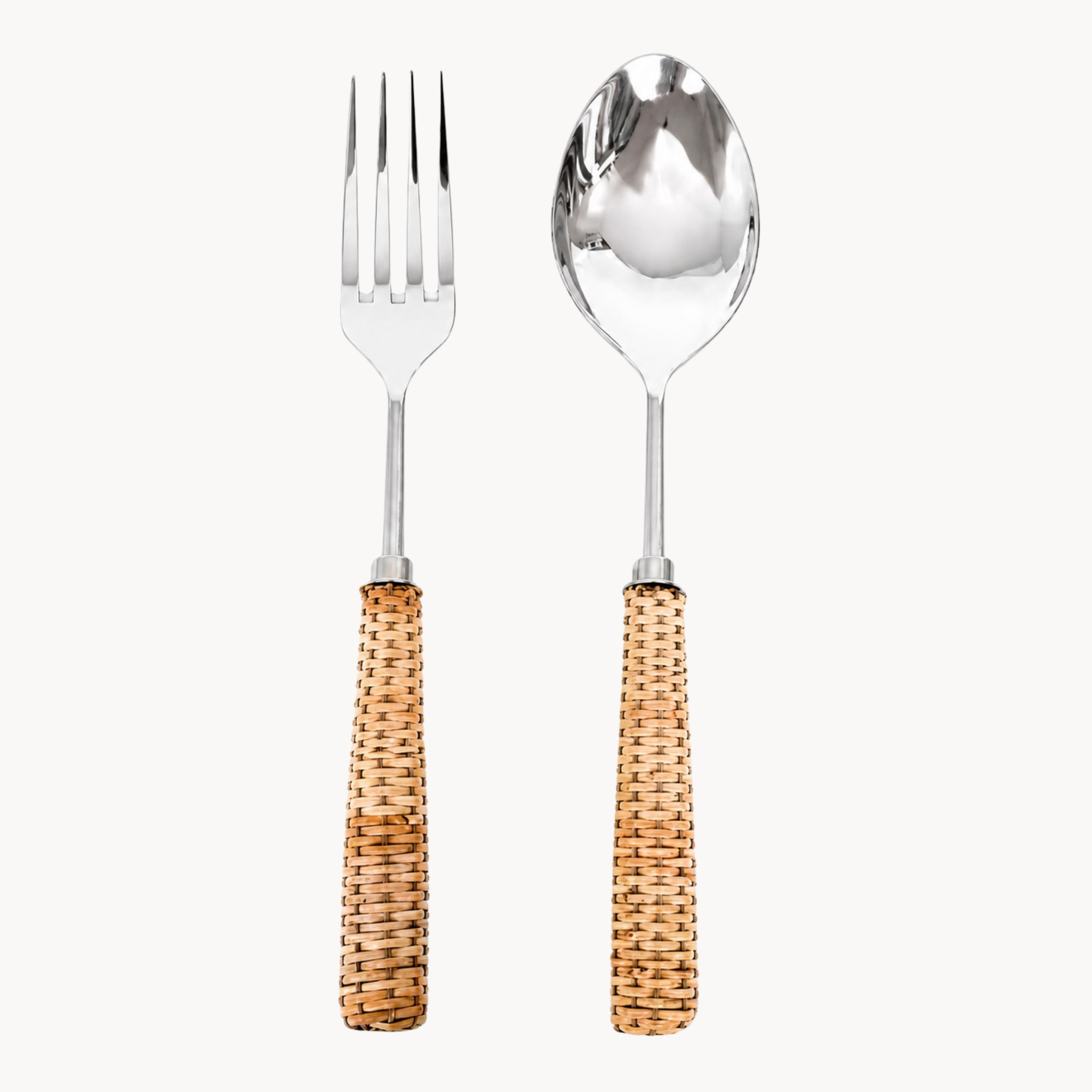 Basketweave Serving Utensils