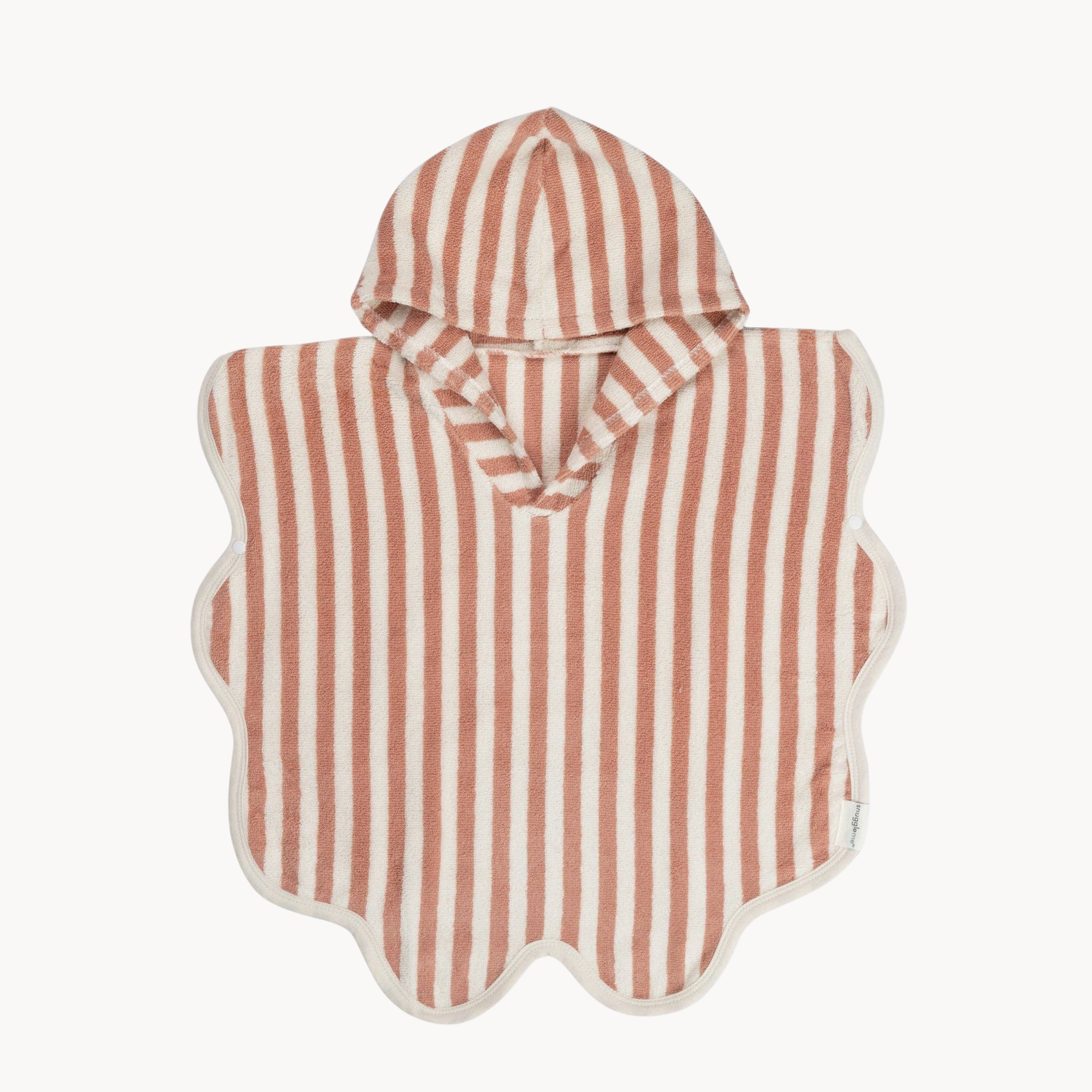 Pink Scallop Poncho Towel (1-3Y)