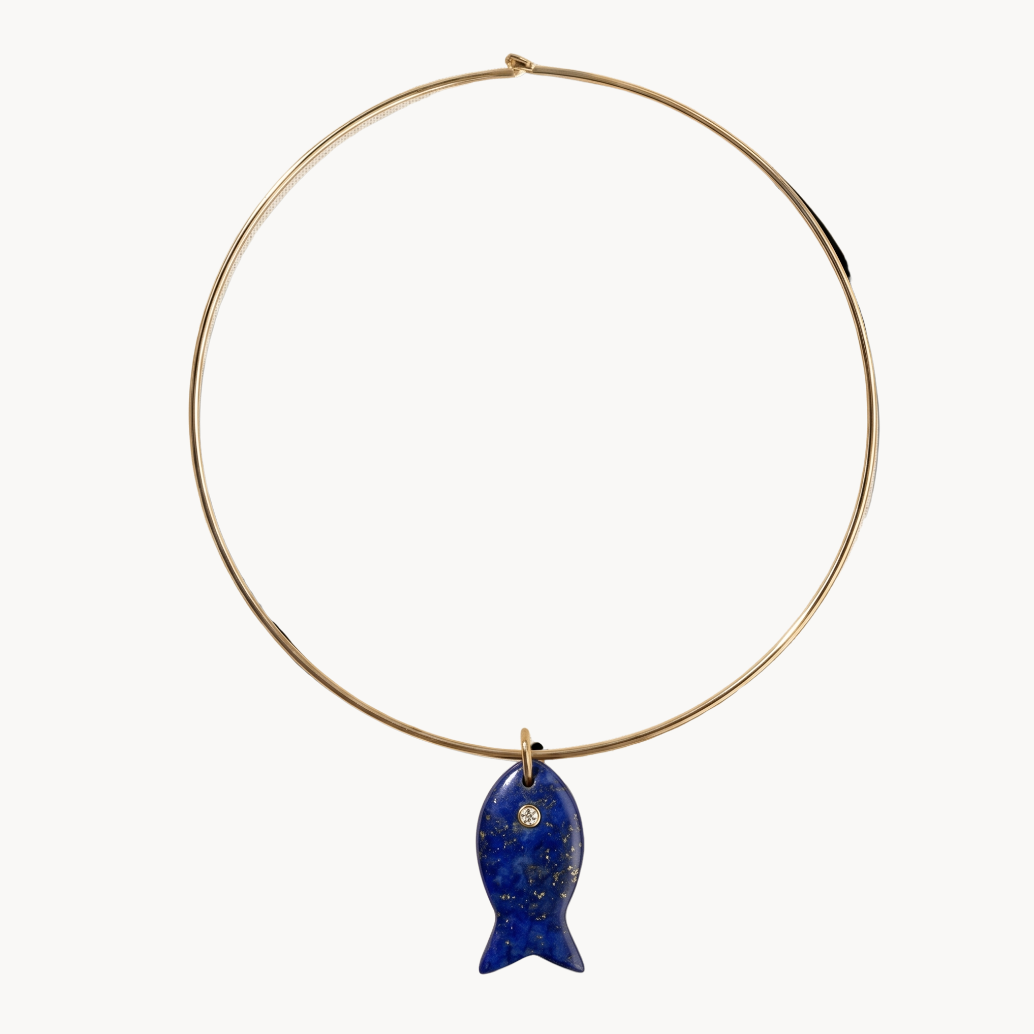 Stone Fish Collar Necklace