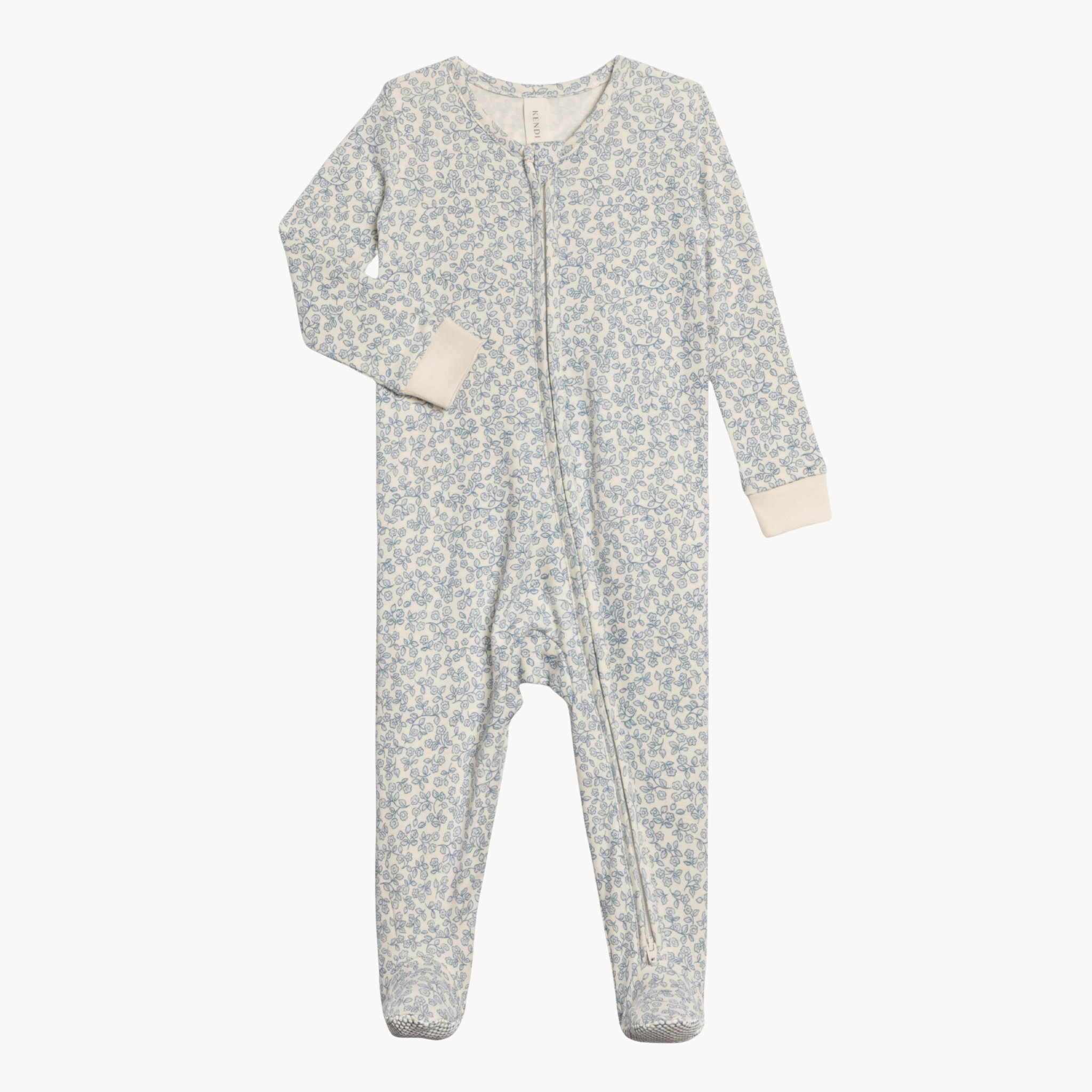 Onesie Floral / Ivory + Sea