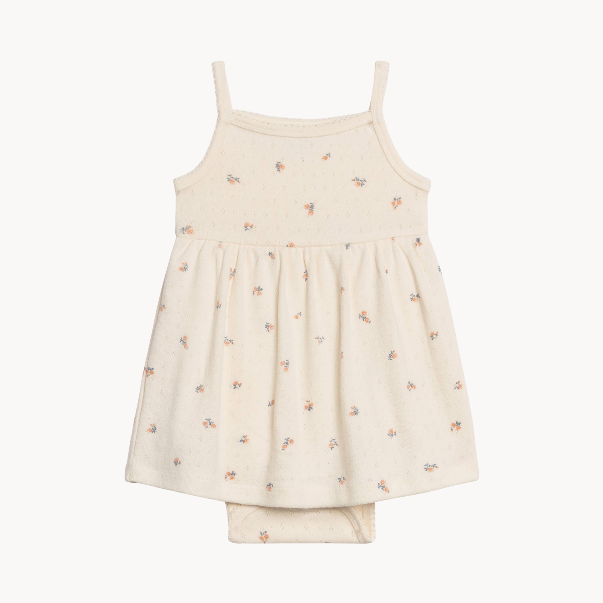 Bodysuit Dress - Floral / Ivory + Sea