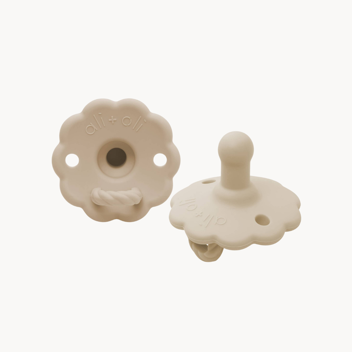 Pacifier Set Flower (Oat & Coco)