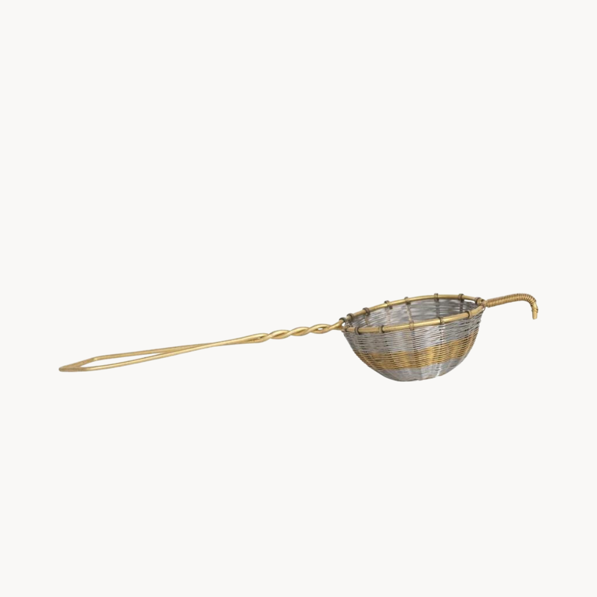 Antique Brass Tea Strainer