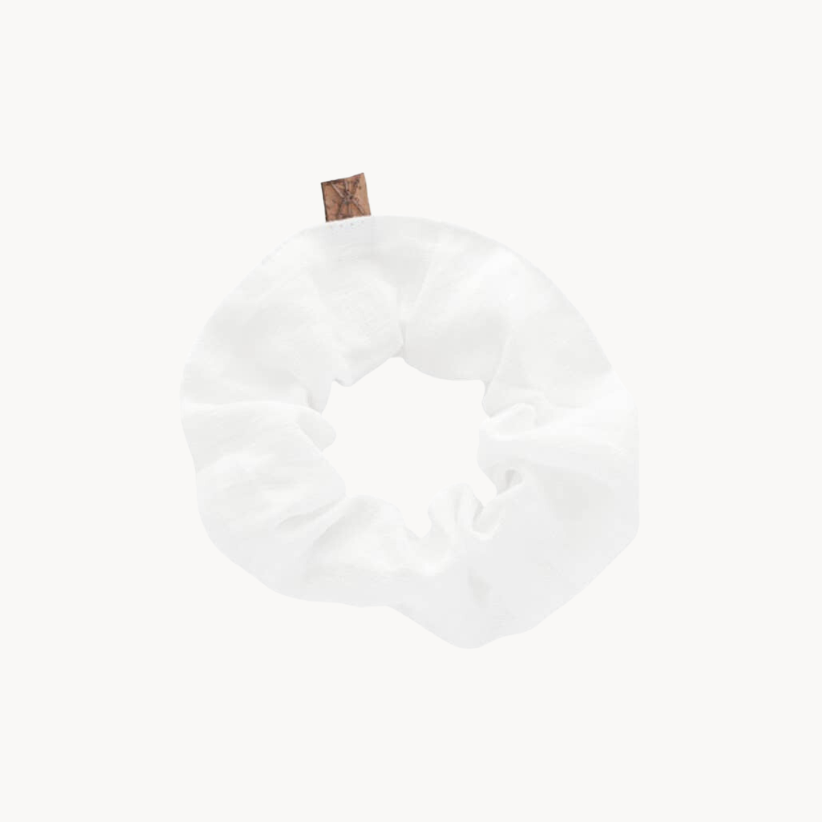 White Linen Scrunchie