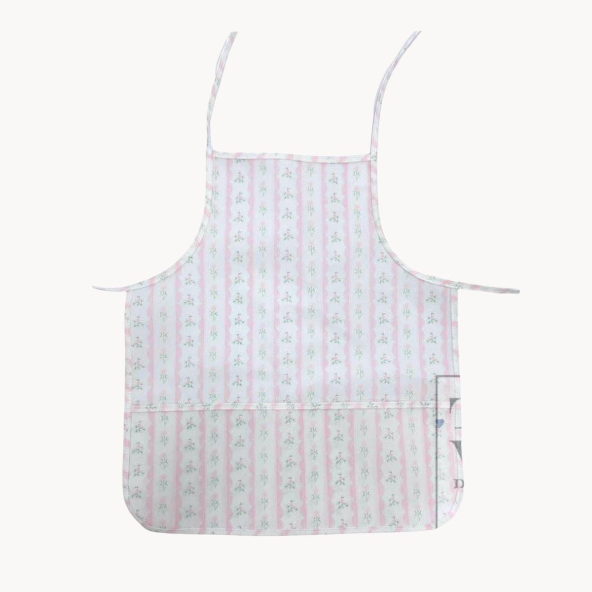 Apron - Ribbon Floral Pink