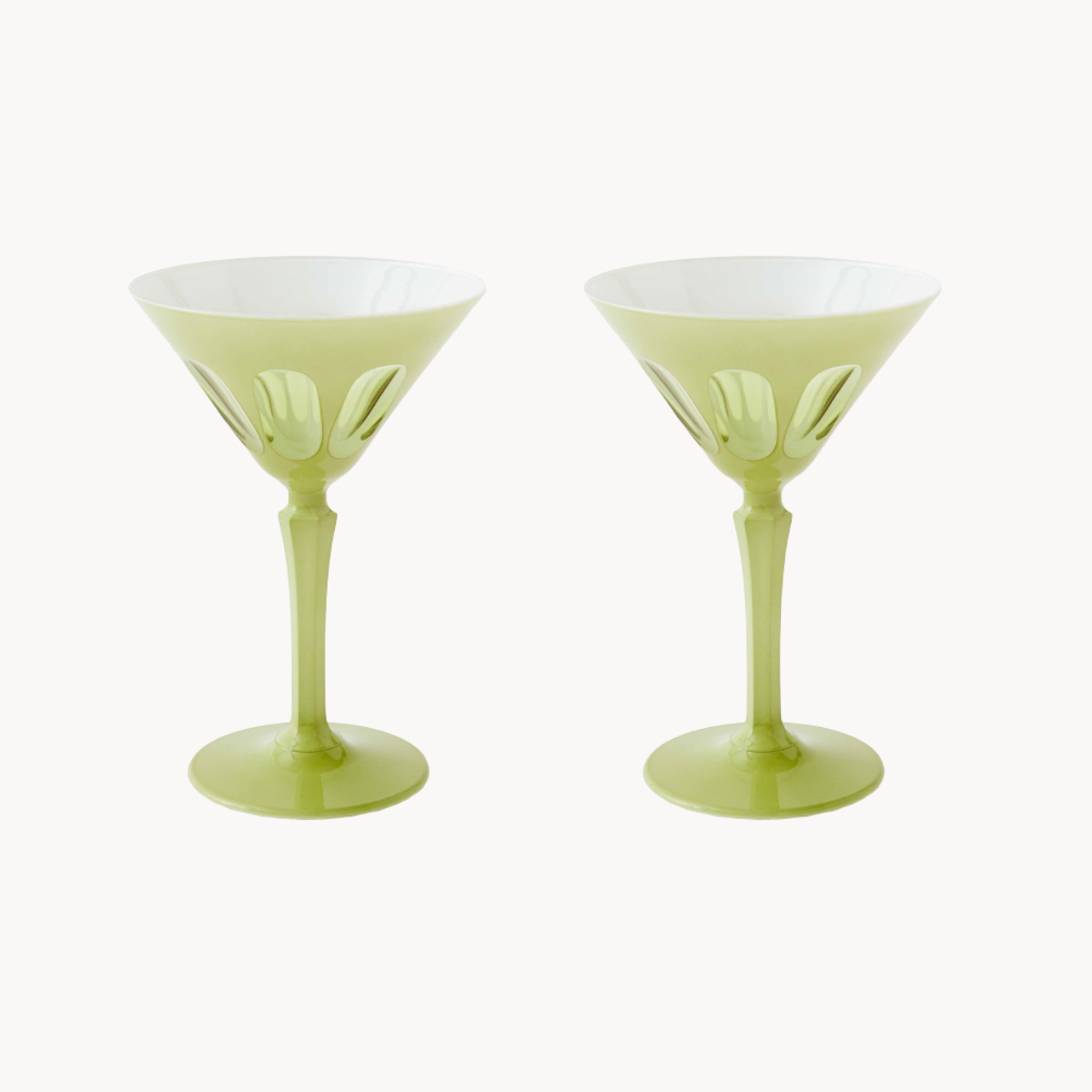 Pale Sage Martini Glass (Set of 4)