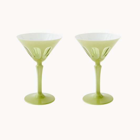 Pale Sage Martini Glass (Set of 4)