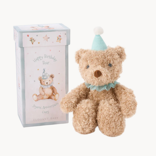 elegant baby birthday bear