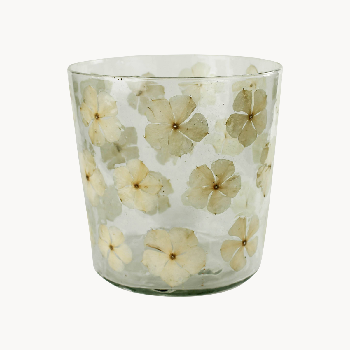 Medium Enameled Flower Hurricane