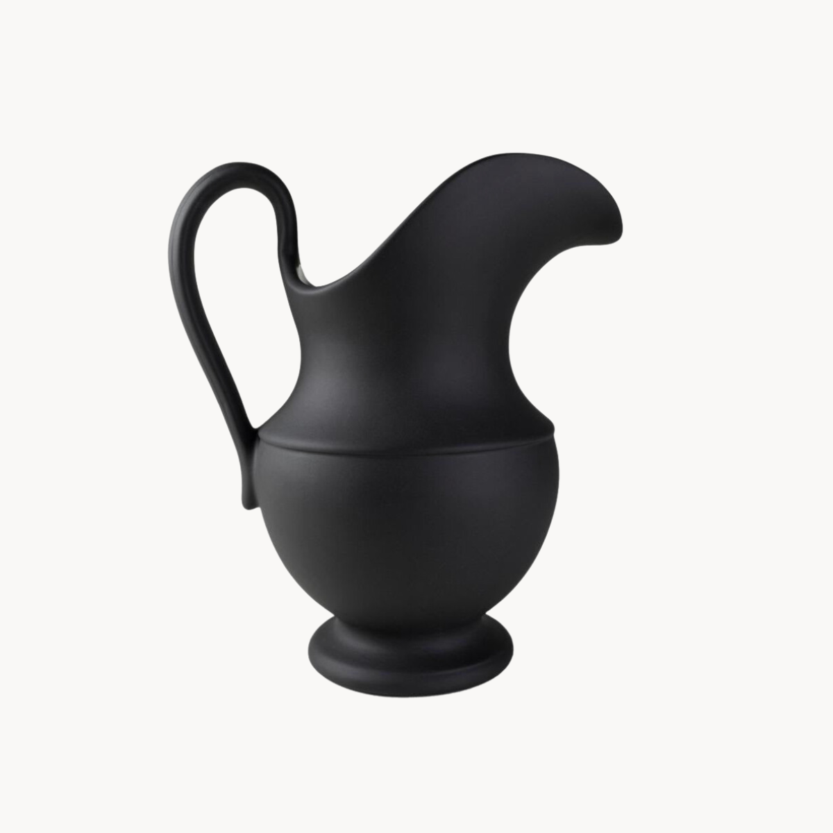 Matte Black Aviary Pitcher