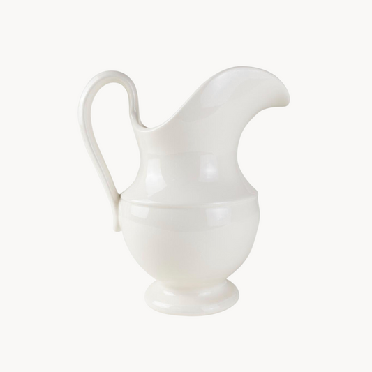 White Aviary Pitcher