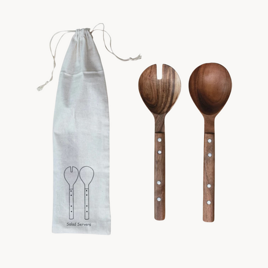 Wood Salad Servers