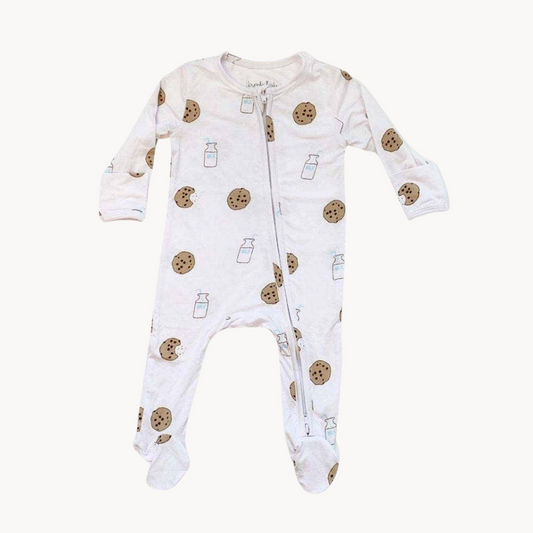 Milk & Cookies Bamboo Onesie