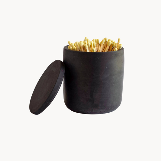 The Black Two Piece Match Holder