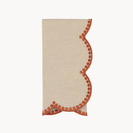 Gotas Beige & Terracotta Napkins (Set of 4)