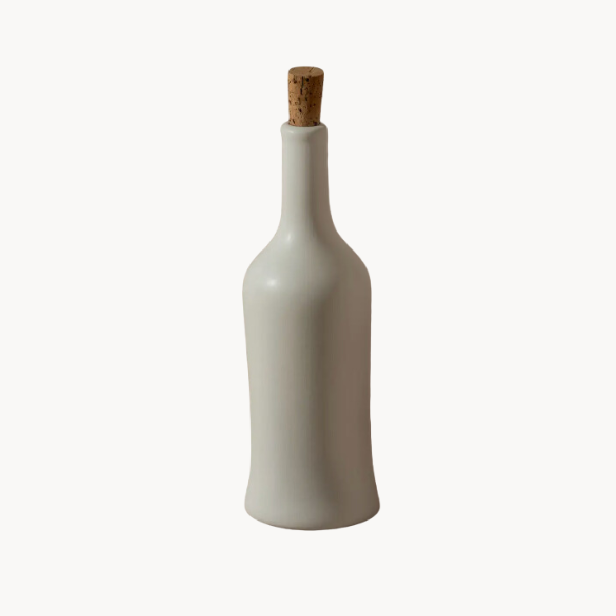 Matte White Olive Oil Bottle