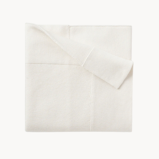 White Sofia + Finn Baby Blanket