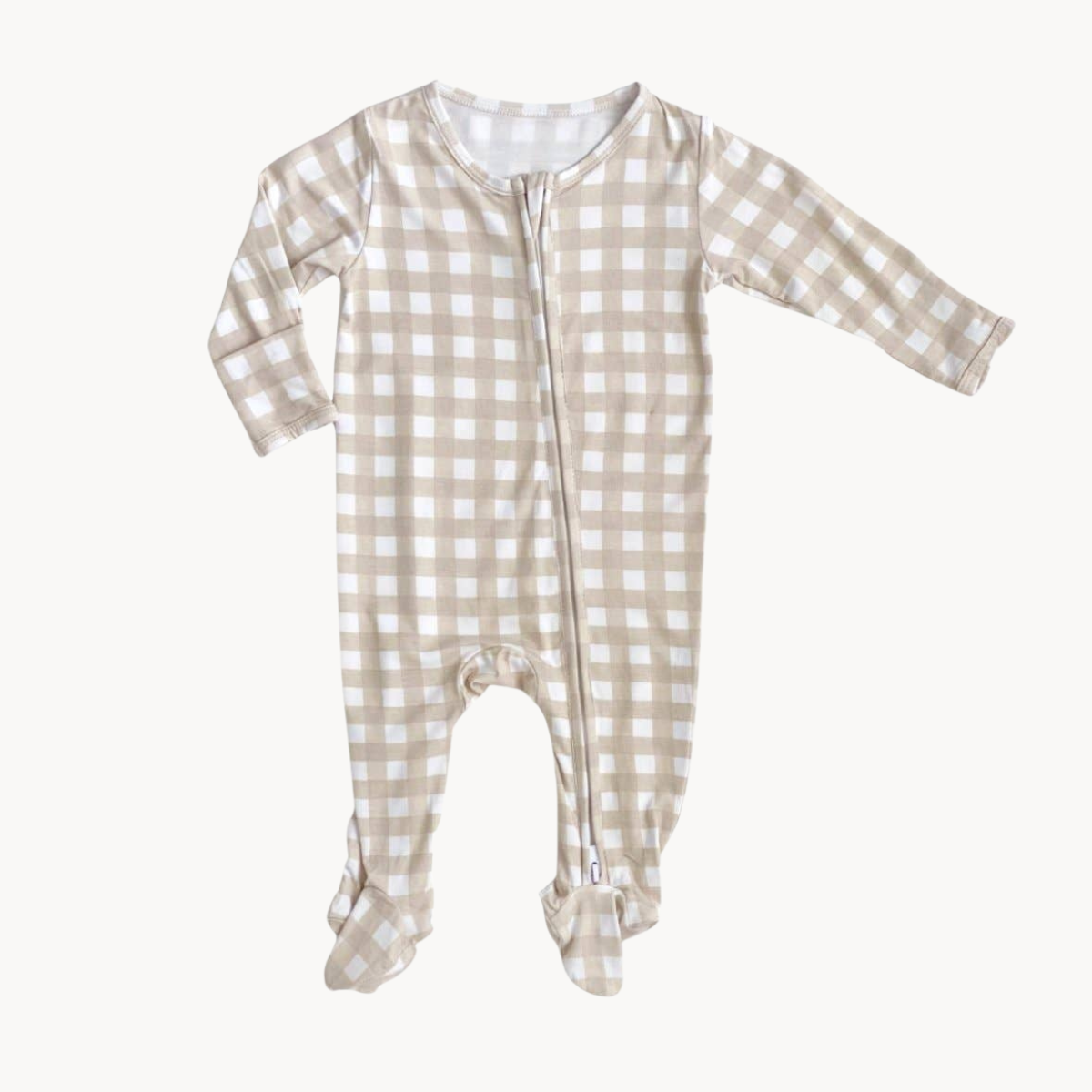 Gingham Bamboo Onesie