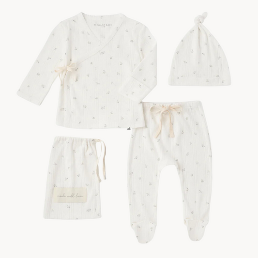 White Floral Take Home Set