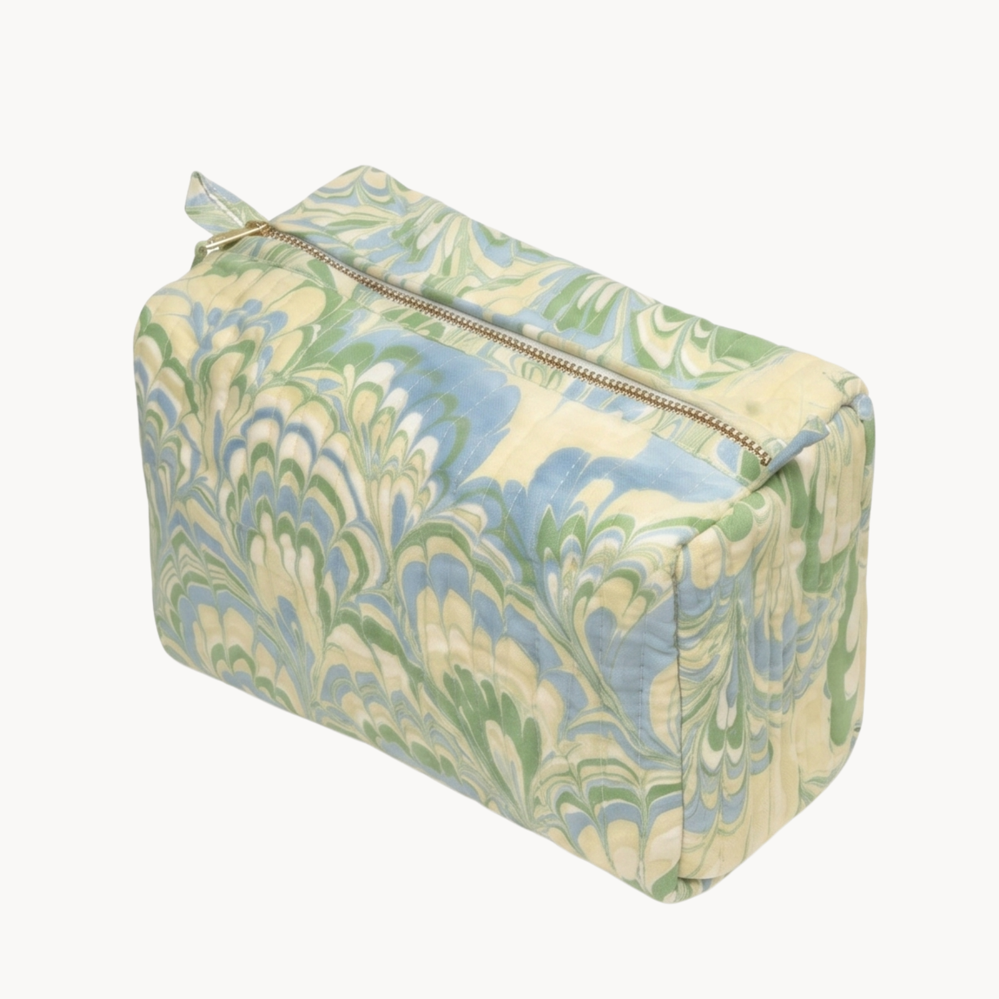 Large Marbled Cosmetic Bag