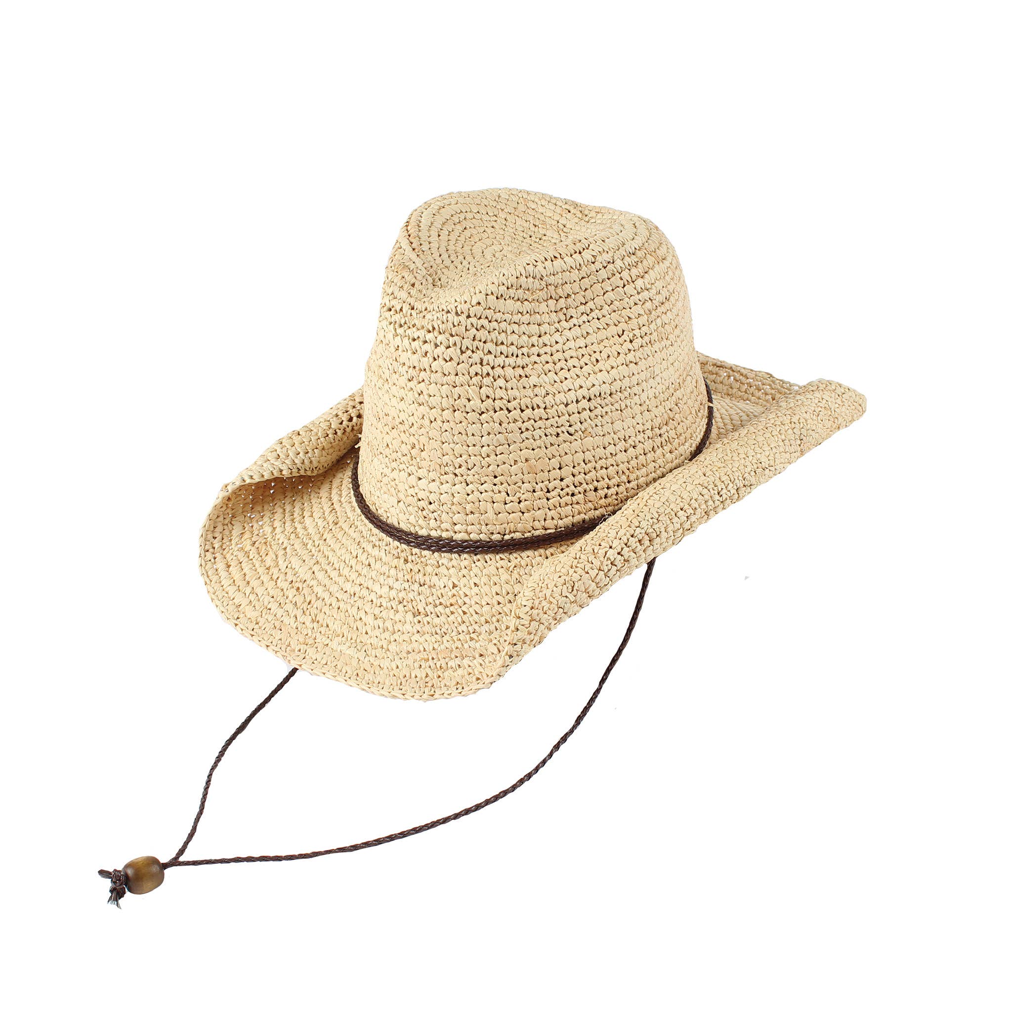 Raffia Cowboy Hat W/ Strap