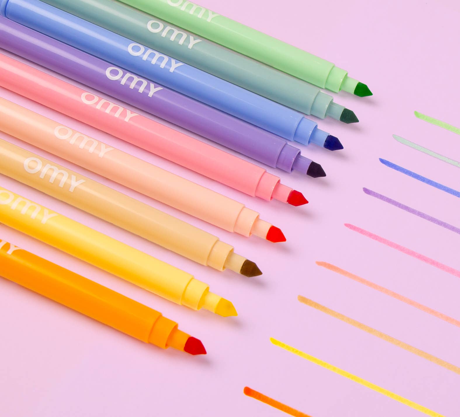 9 Kid's Pastel Markers Set