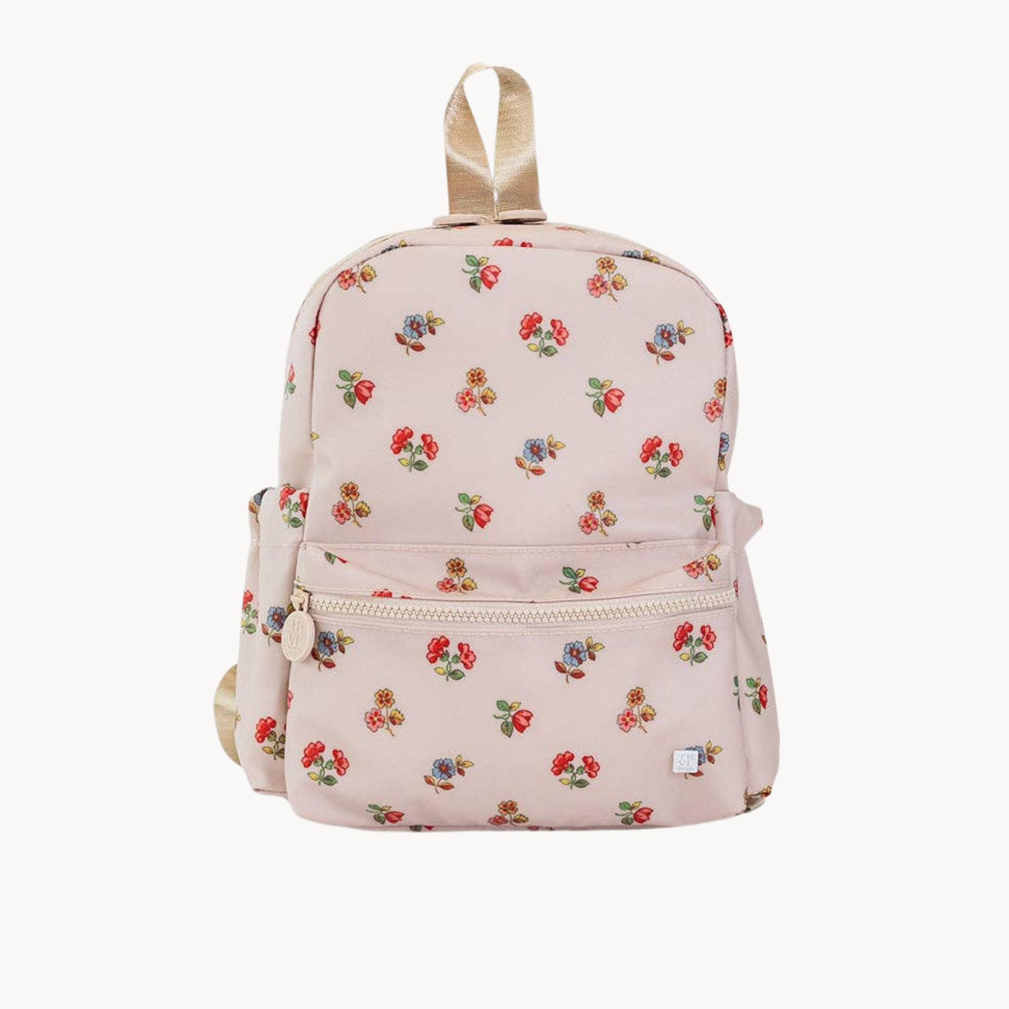 charlotte print mini backpack for kids with water resistant coated cotton and adjustable padded straps