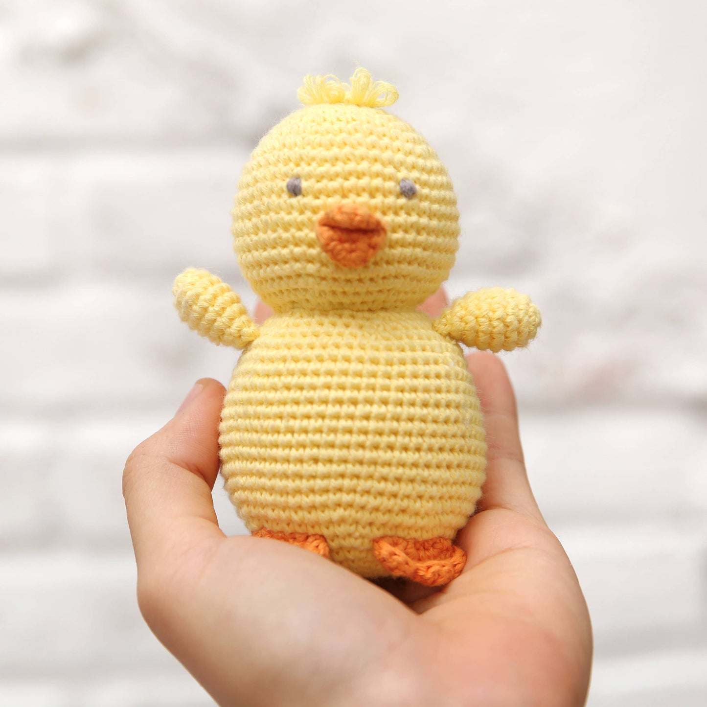 Crochet Charly Chick Rattle Toy/ Doll