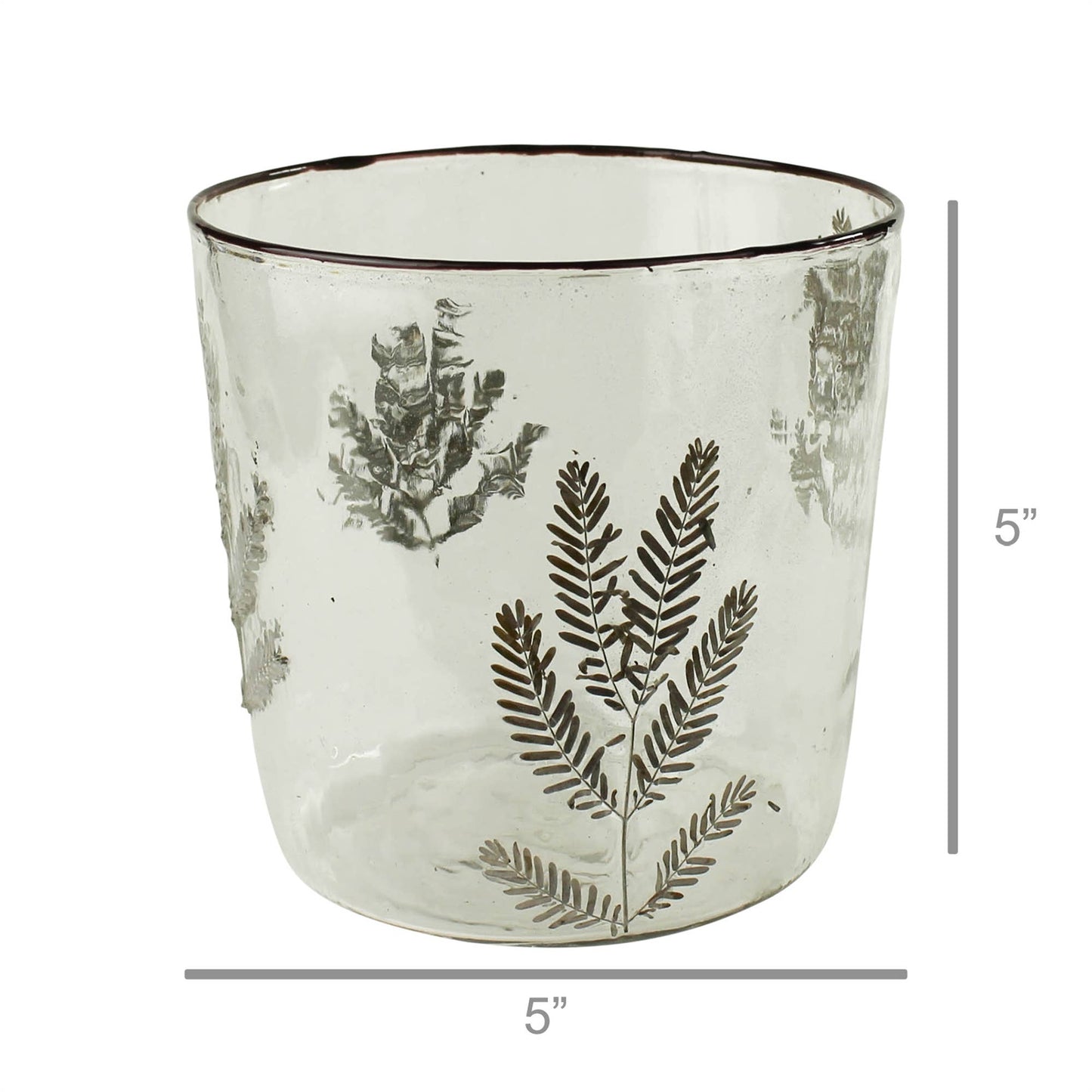 Enameled Fern Hurricane - Medium