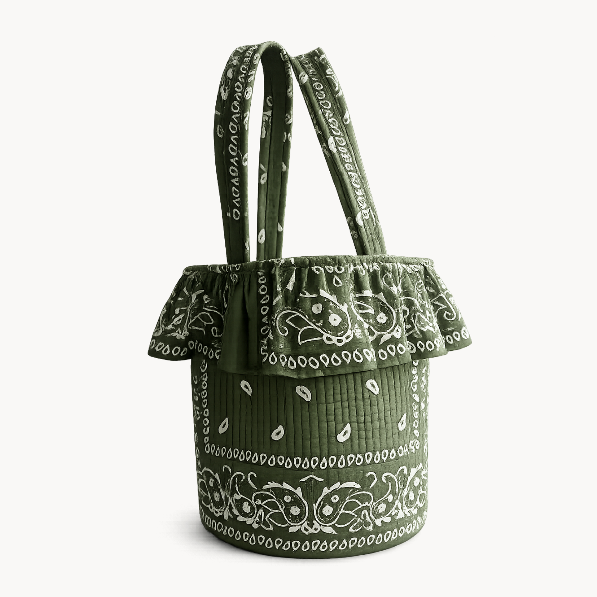 paisley bucket bag
