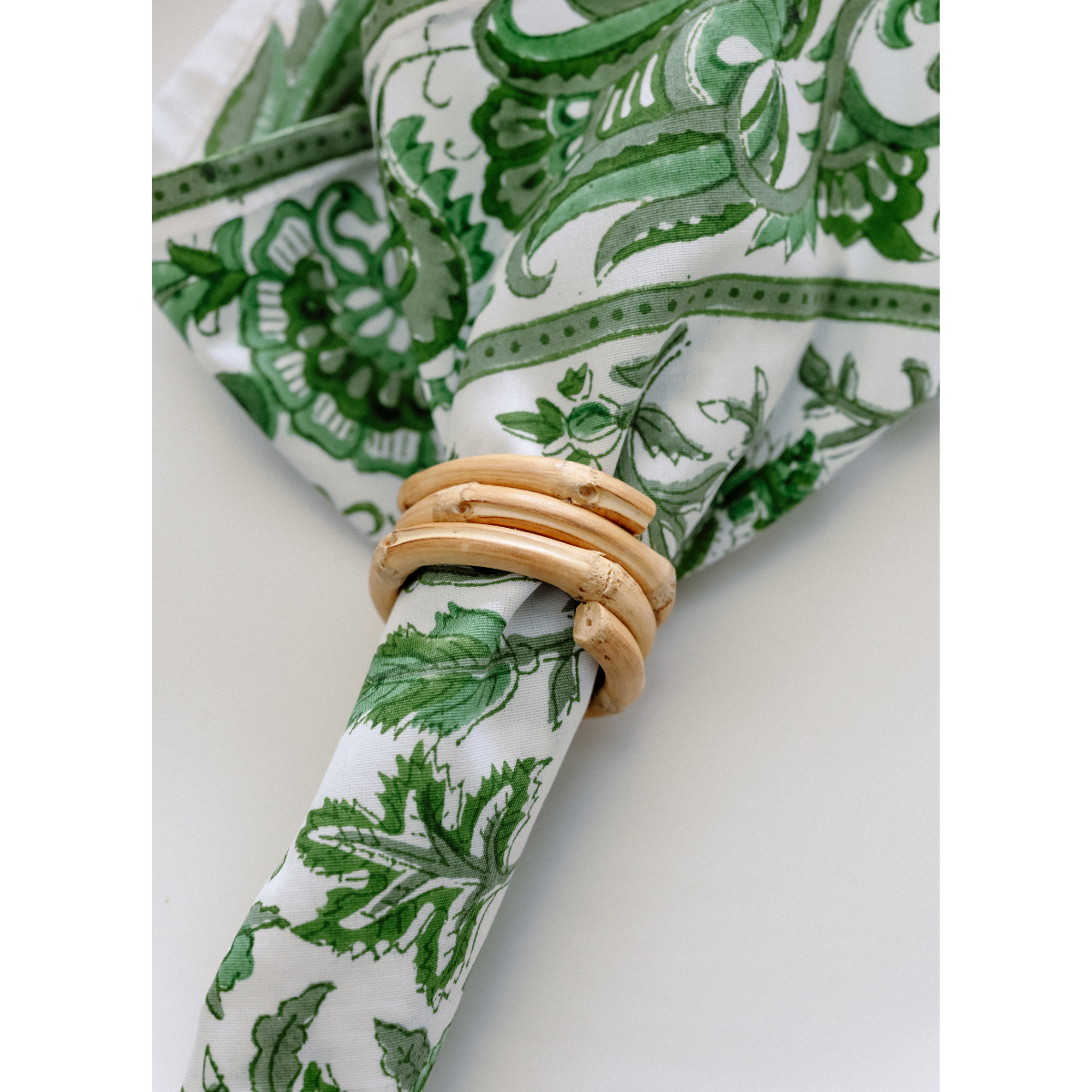 Bamboo Napkin Ring, Set of 4