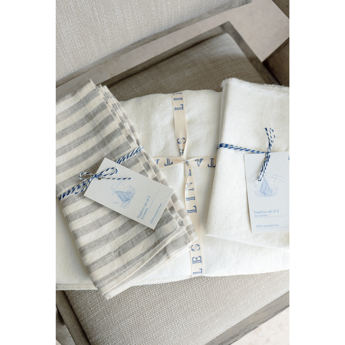White Linen Tablecloth
